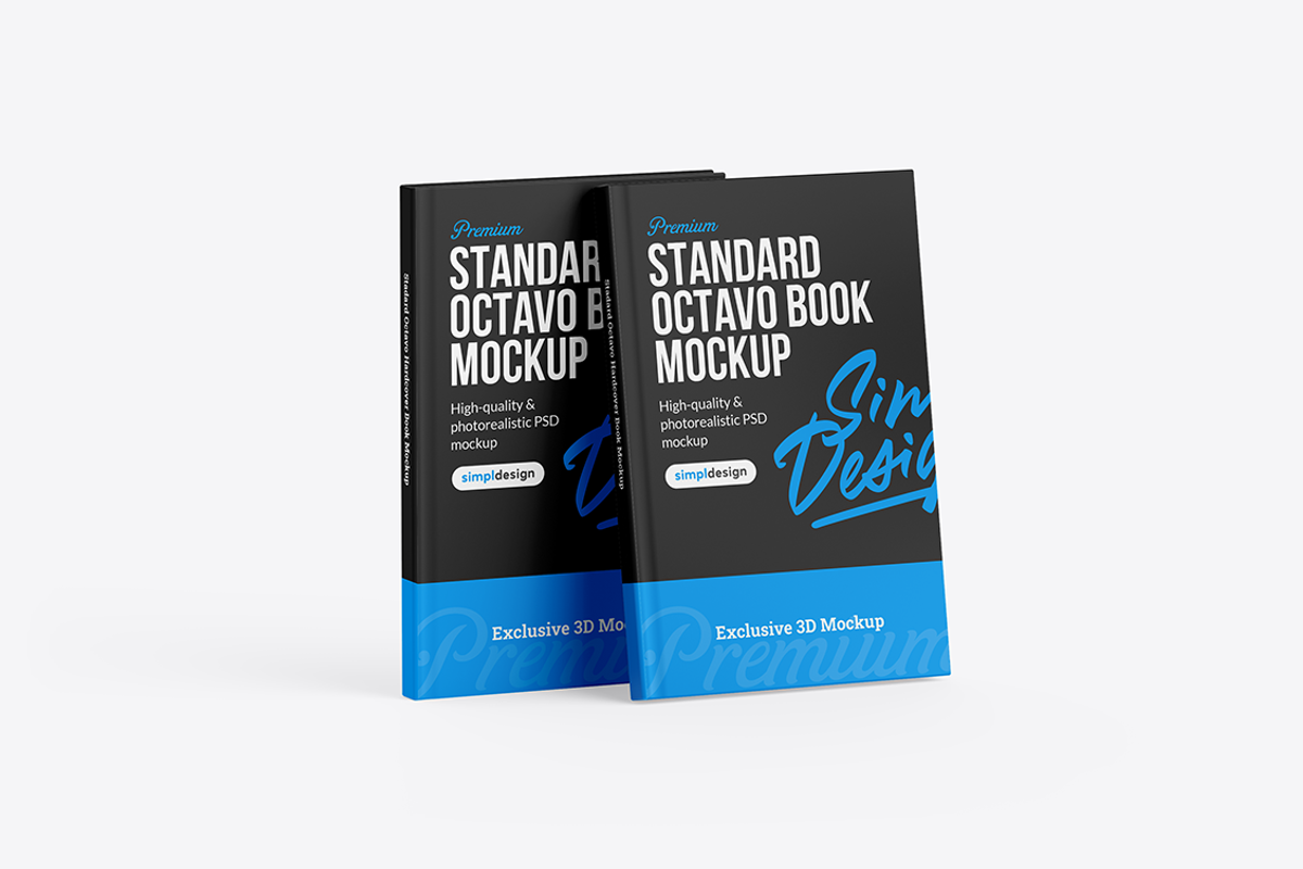 Standard Octavo Book Mockup, a Books & Magazine Mockup by SimplDesign (Photo 9 of 13)
