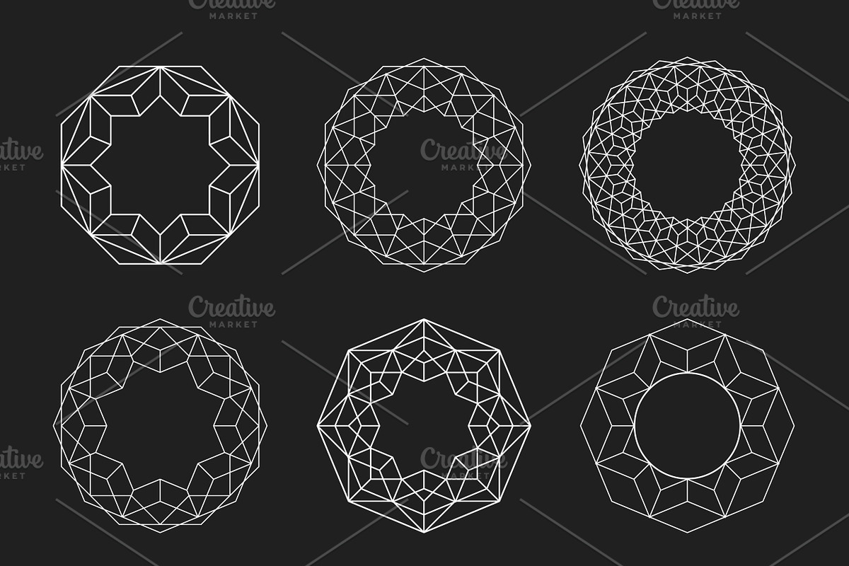 Circle shapes. Geometric Mandalas., a Pattern Graphic by MalinaShop (Photo 1 of 2)
