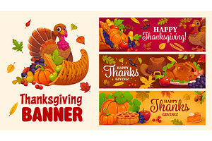 Happy Thanksgiving banners