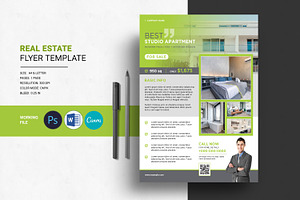 Real Estate Flyer Template, a Flyer Template by crazyOWL