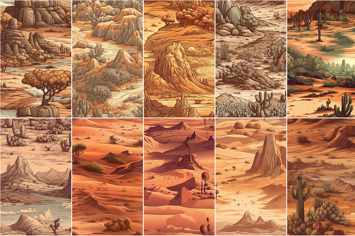 Mirage - Seamless Desert Patterns, a Pattern Graphic by Pixel Perfect Patterns (Photo 7 of 8)