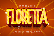 FLORETTA - Playful Display Font, a Sans Serif Font by StringLabs (Thumbnail 1 of 14)