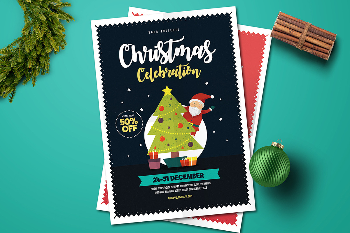 Christmas Celebration flyer, a Flyer Template by Guuver (Photo 4 of 4)