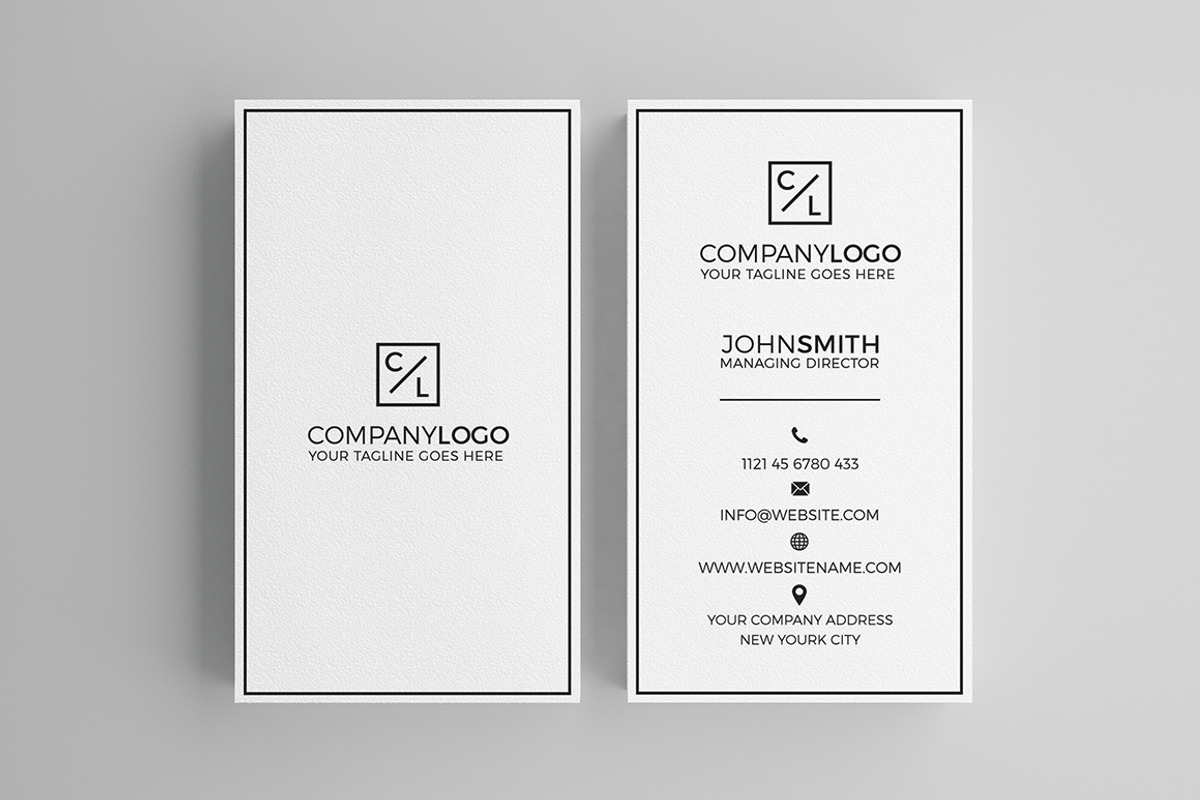 Minimal Modern Business Card V2, a Business Card Template by Shahjhan (Photo 1 of 2)