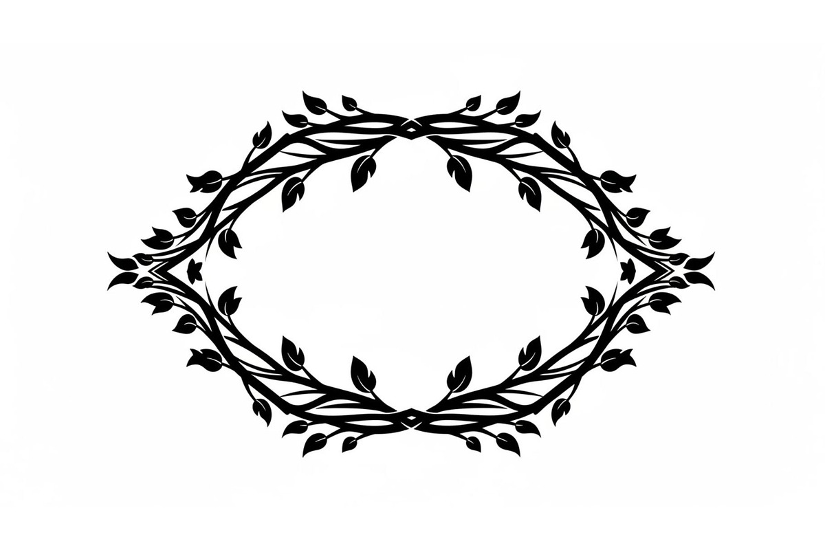 Decorative Nature Frame Silhouettem, a Graphic by BIPLOB EXPERT (Photo 4 of 13)
