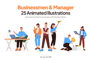 Animated Business Illustration Set, a Finance Illustration by Vectors Market
