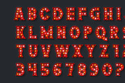 Retro marquee show alphabet design, an Object Graphic by RevelStockart (Thumbnail 2 of 10)