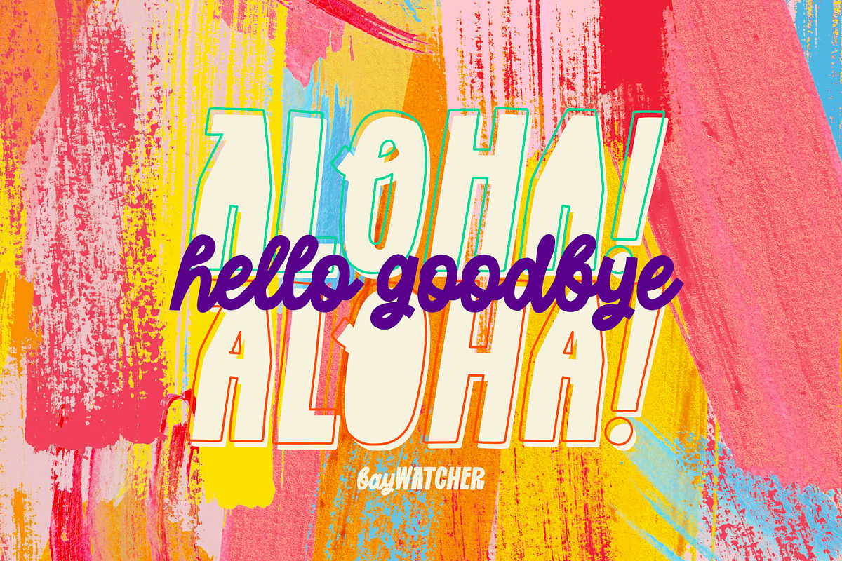 Bay Watcher - Summer Holiday Font, a Sans Serif Font by ikiiko (Photo 5 of 7)
