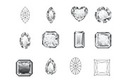 Diamonds Set 1 Procreate Brush Stamp, a Brush Add-On by Disasterology Ink (Thumbnail 5 of 10)