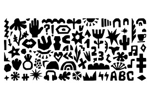 Cut out paper shapes. Giant hand, an Object Illustration by Valerie Bodnar