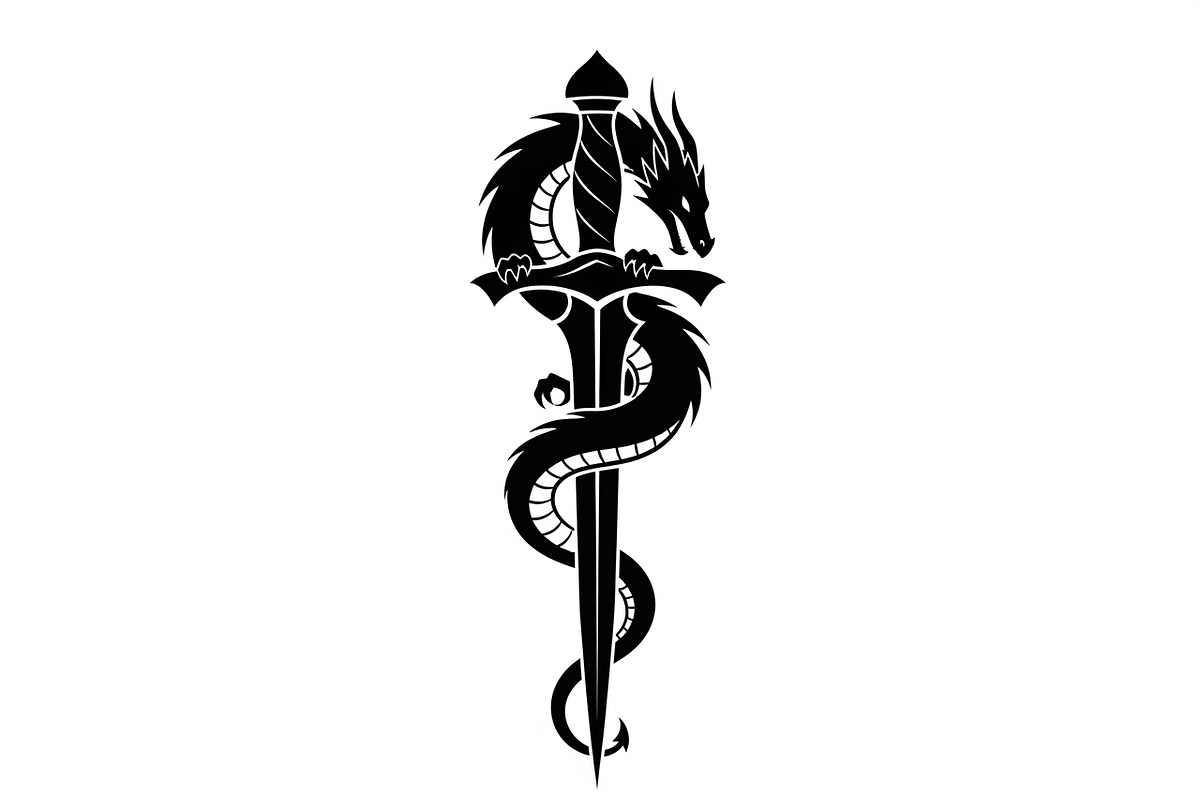 Dragon Sword Bundle, an Illustration by Designs_River (Photo 20 of 31)