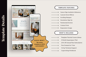 Cancer Squarespace Template