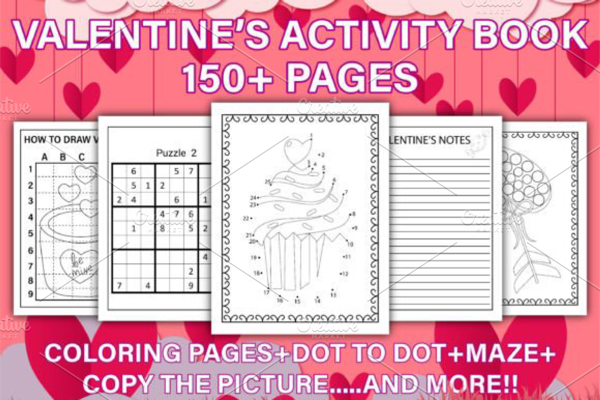 Valentine’s Activity Book Vol-3, a Seasonal Illustration by Ink Gallery (Photo 1 of 3)