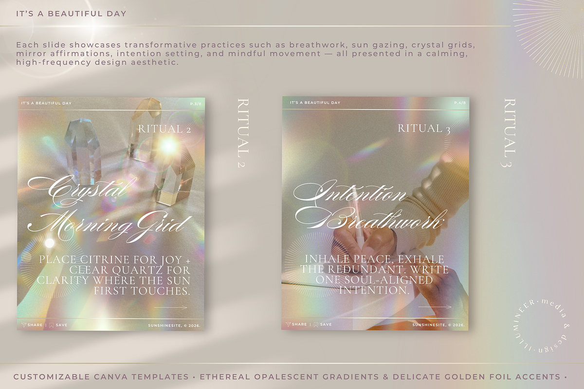 6 Morning Soul Rituals - Canva, a Social Media Template by Illumineer Media & Design (Photo 3 of 8)