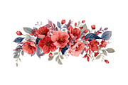 Elegant Watercolor Floral Border Set, an Object Graphic by Designs_River (Thumbnail 11 of 13)