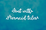 Mermaid font, a Script Font by JuliaKJ (Thumbnail 1 of 4)