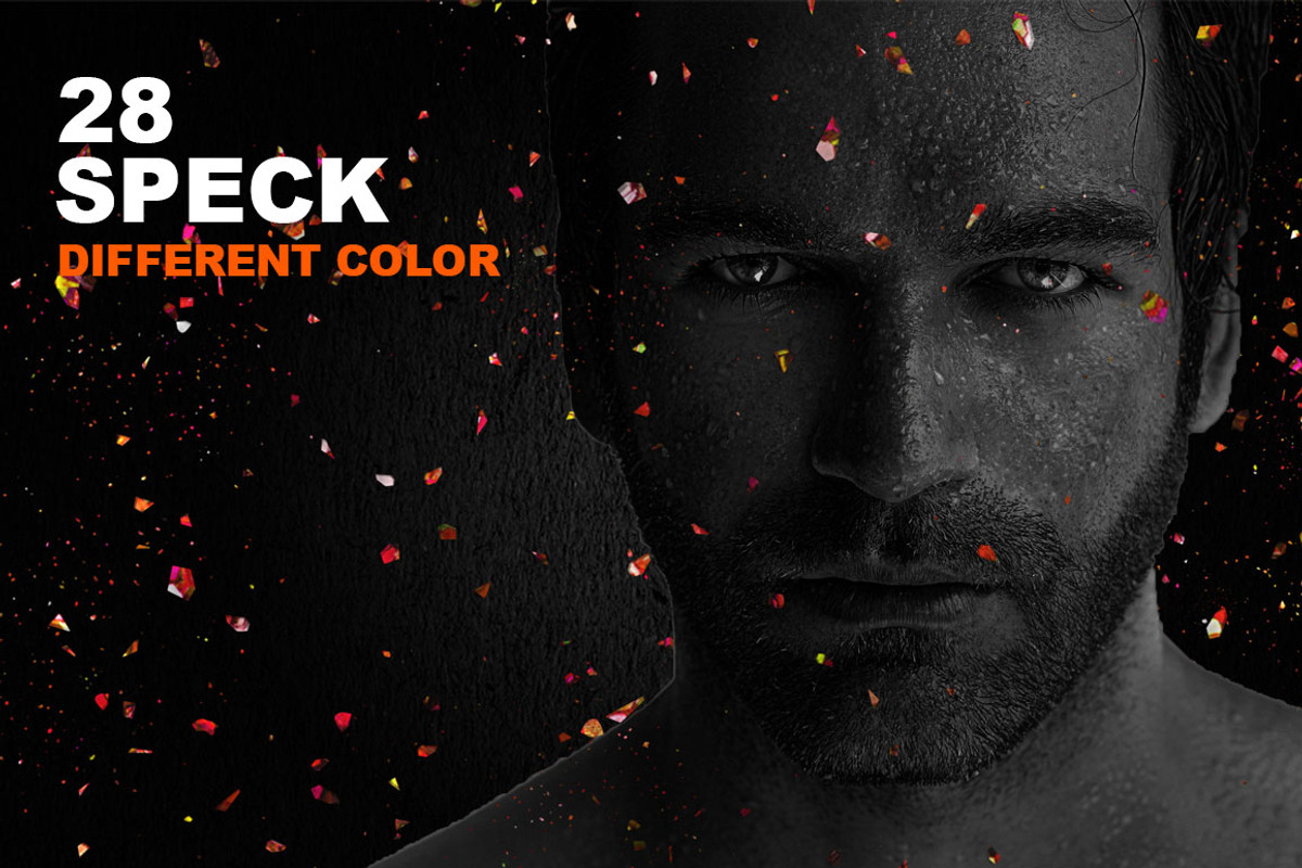 Black & Speck Photoshop Action, an Action Add-On by DESIGNAVO (Photo 4 of 9)