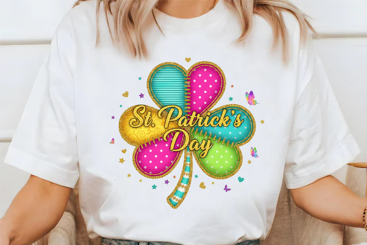 Patchwork St Patrick’s Day Shamrock, an Illustration by designcity5 (Photo 8 of 9)