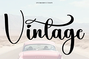 Vintage, a Handwritten Font by InermediaSTUDIO (Thumbnail 1 of 9)