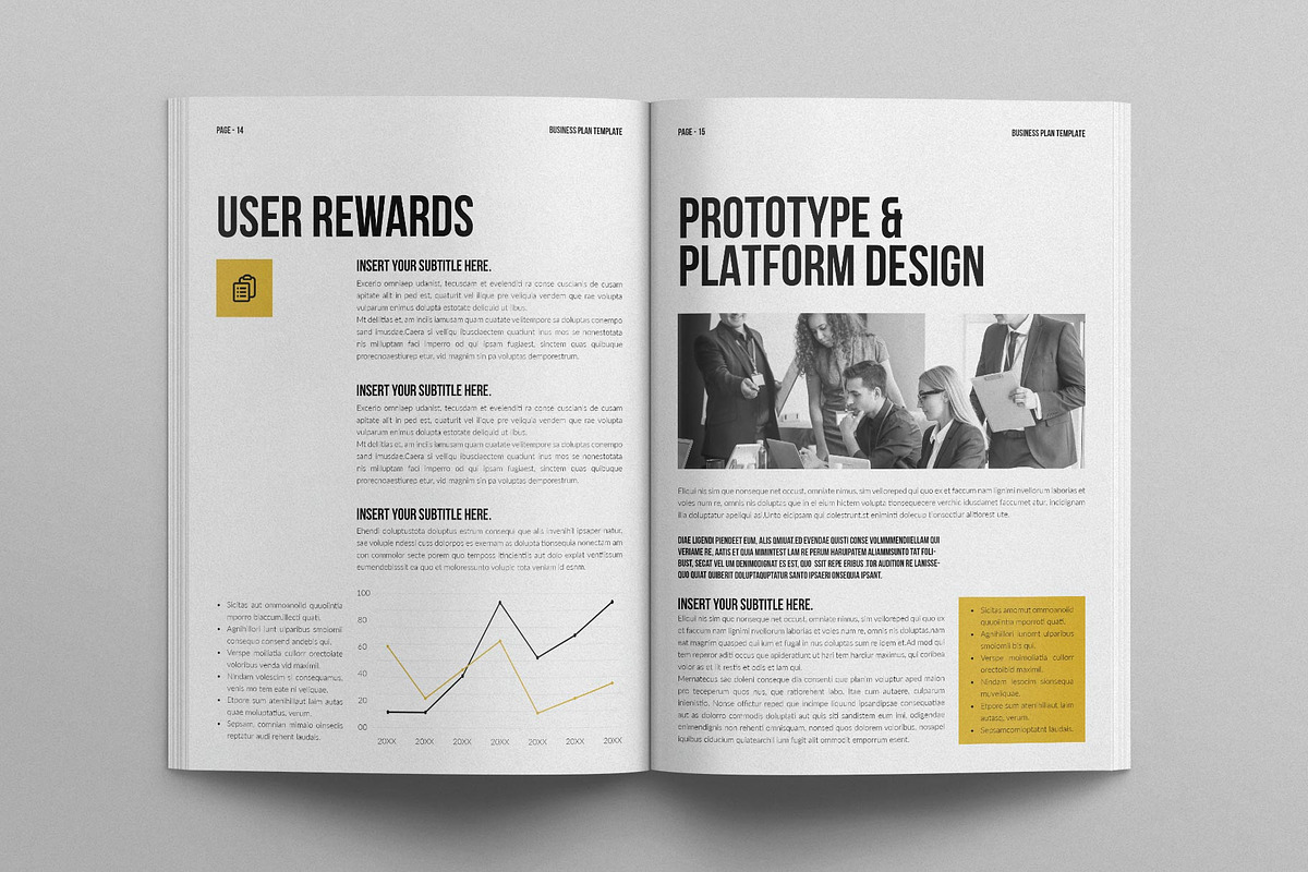 Business Plan Template, a Brochure Template by E-Type (Photo 6 of 8)