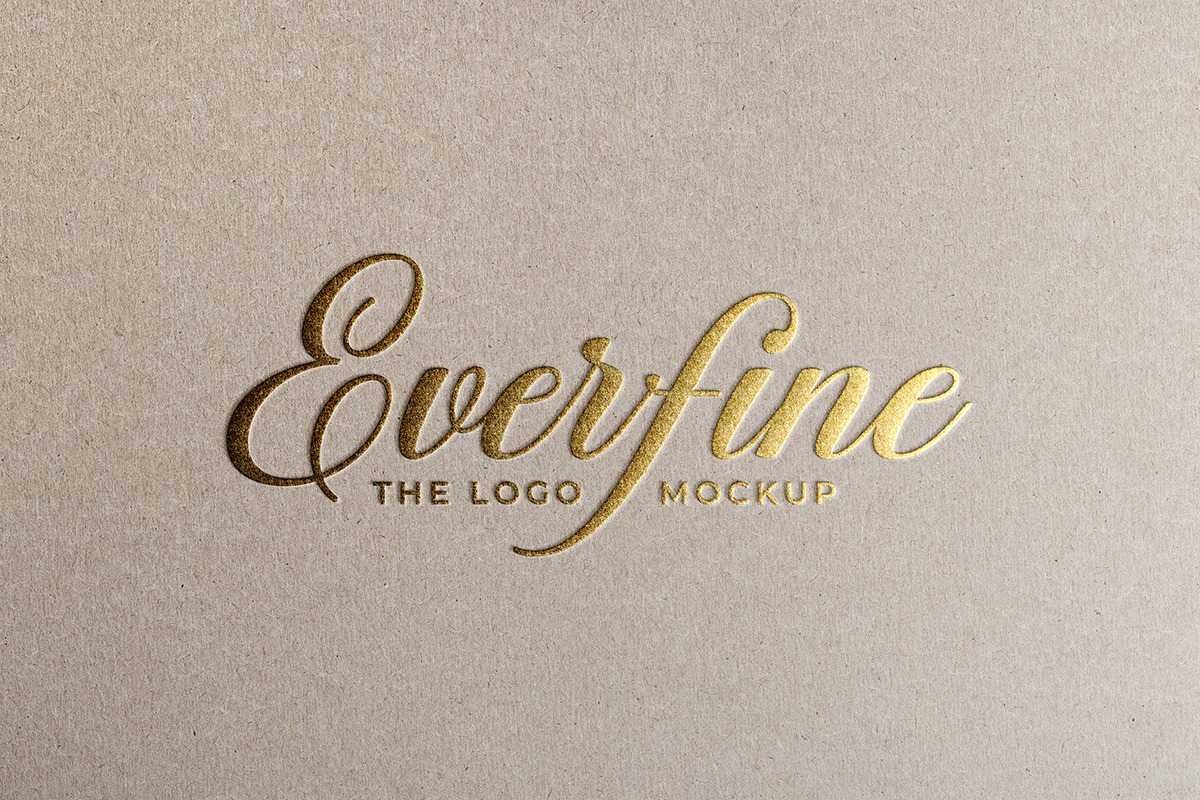 Logo Mockup Gold Foil Effect, a Product Mockup by Smart Works