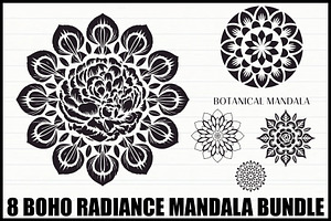 Boho Radiance Mandala Bundle, an Illustration by Designs_River