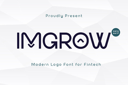 Imgrow - Modern Logo Font, a Sans Serif Font by trabaskriya