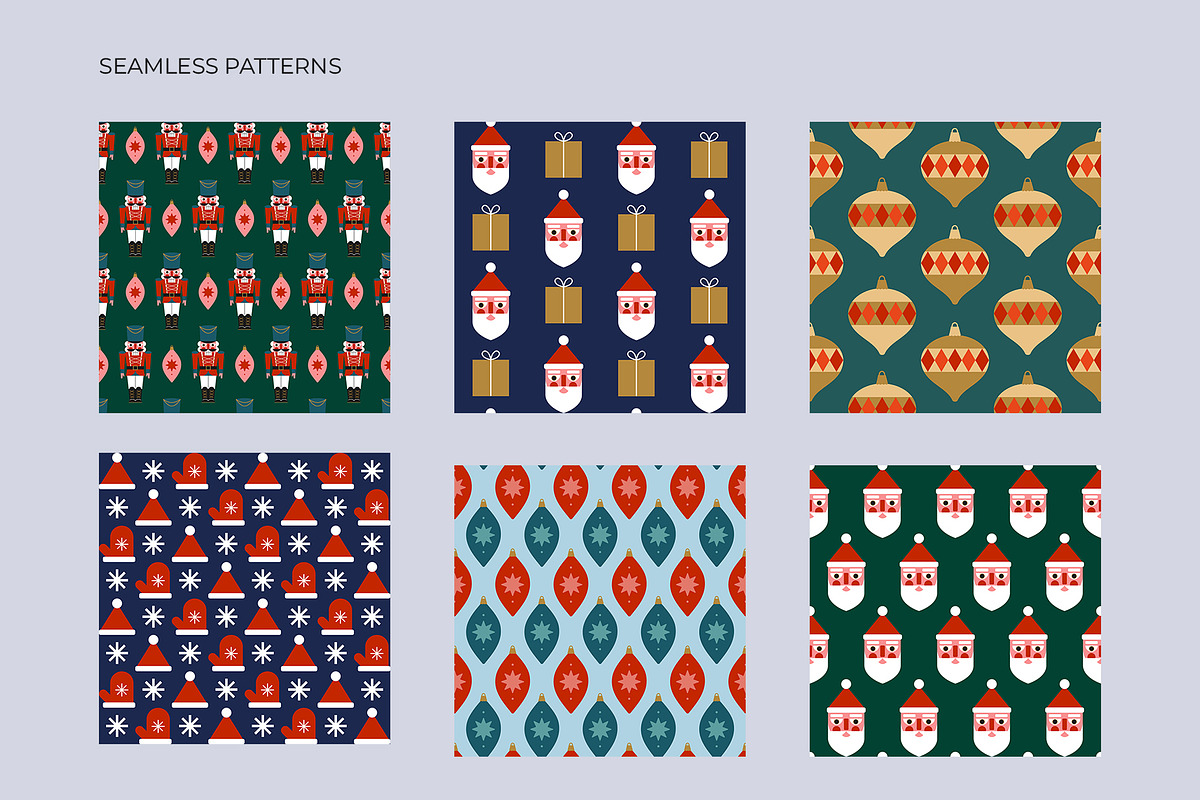 Geometric Christmas collection, a Seasonal Illustration by yarynabo (Photo 6 of 13)