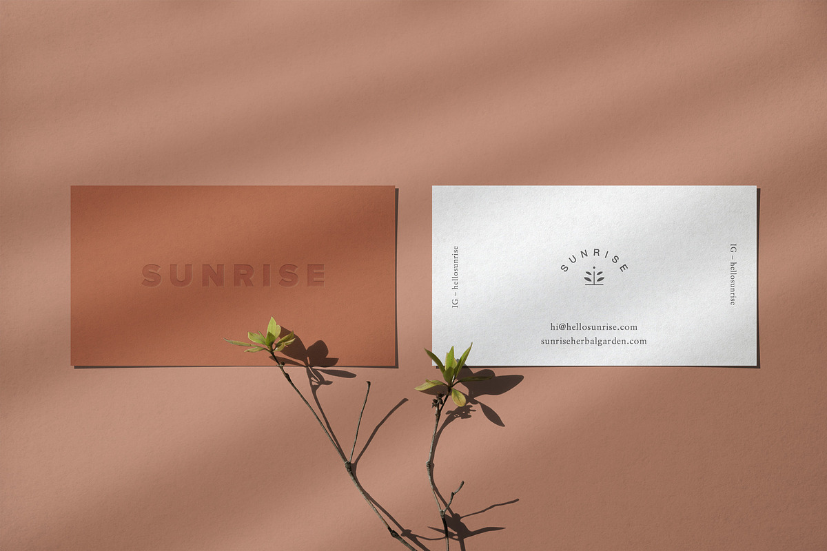 SUNRISE - Letterpress Cards Mockup, a Product Mockup by Cuoco (Photo 4 of 8)