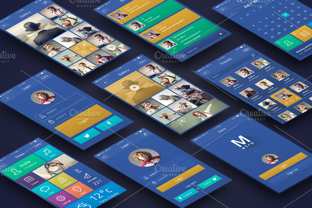 UI Mobile APP, an UI Kit Template by Alireza Farzad (Photo 5 of 6)