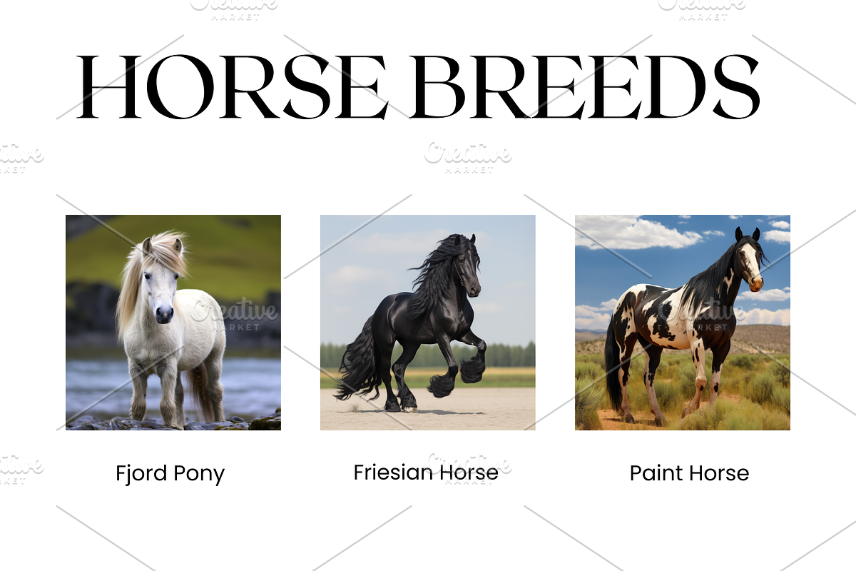 Horse Breeds Images, White Horses, an Animal Photo by BrushstrokeArtGB (Photo 3 of 5)
