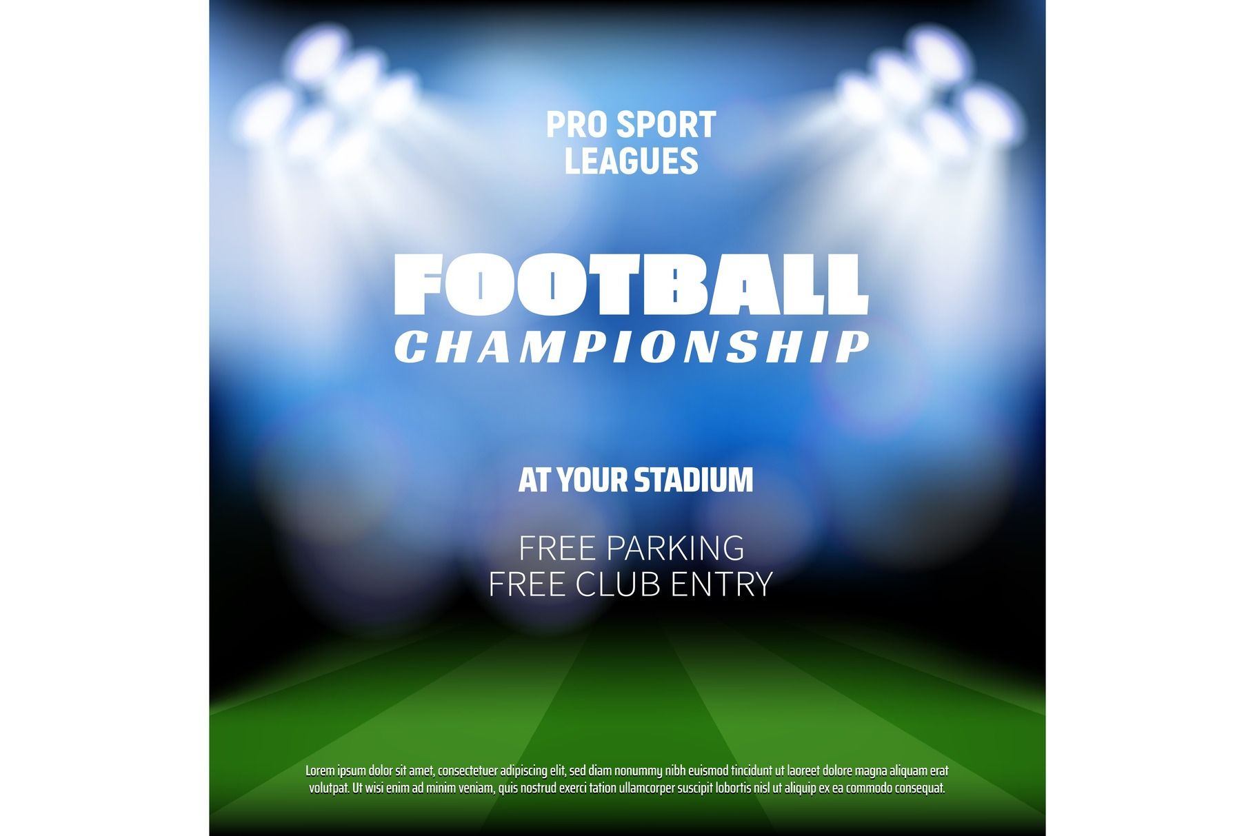 Football Match Preview Backdrop by Vector Tradition | Creative Market