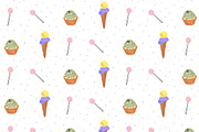Colorful sweets patterns, a Pattern Graphic by Lyolya Profitrolya (Thumbnail 3 of 3)