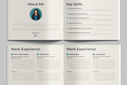 Minimalist Resume Booklet Template, a Resume Template by MightyDesign (Thumbnail 3 of 9)