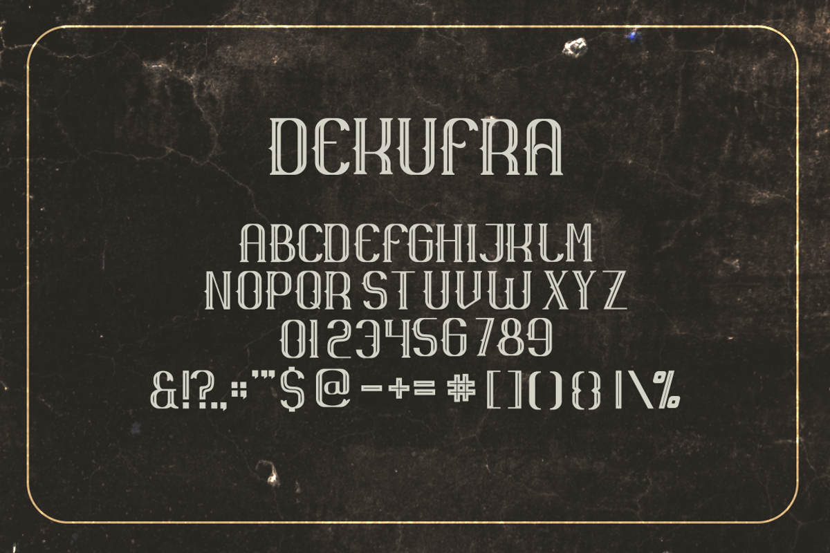 Dekufra Font, a Serif Font by albert_kalingga (Photo 3 of 3)