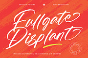 Fullgate Displant Bold Brush Font, a Script Font by stylishtype.co (Thumbnail 1 of 20)