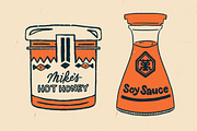 Saucy! Illustrated Sauce Bottles, an Illustration by Abigail Creative (Thumbnail 6 of 7)