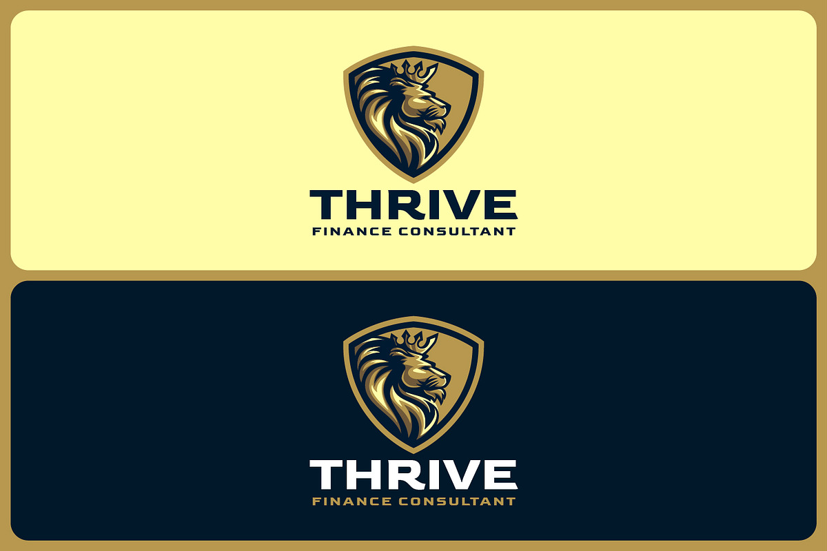 Majestic Lion with Gold Crown Logo, a Branding & Logo Template by Suhandi (Photo 4 of 4)