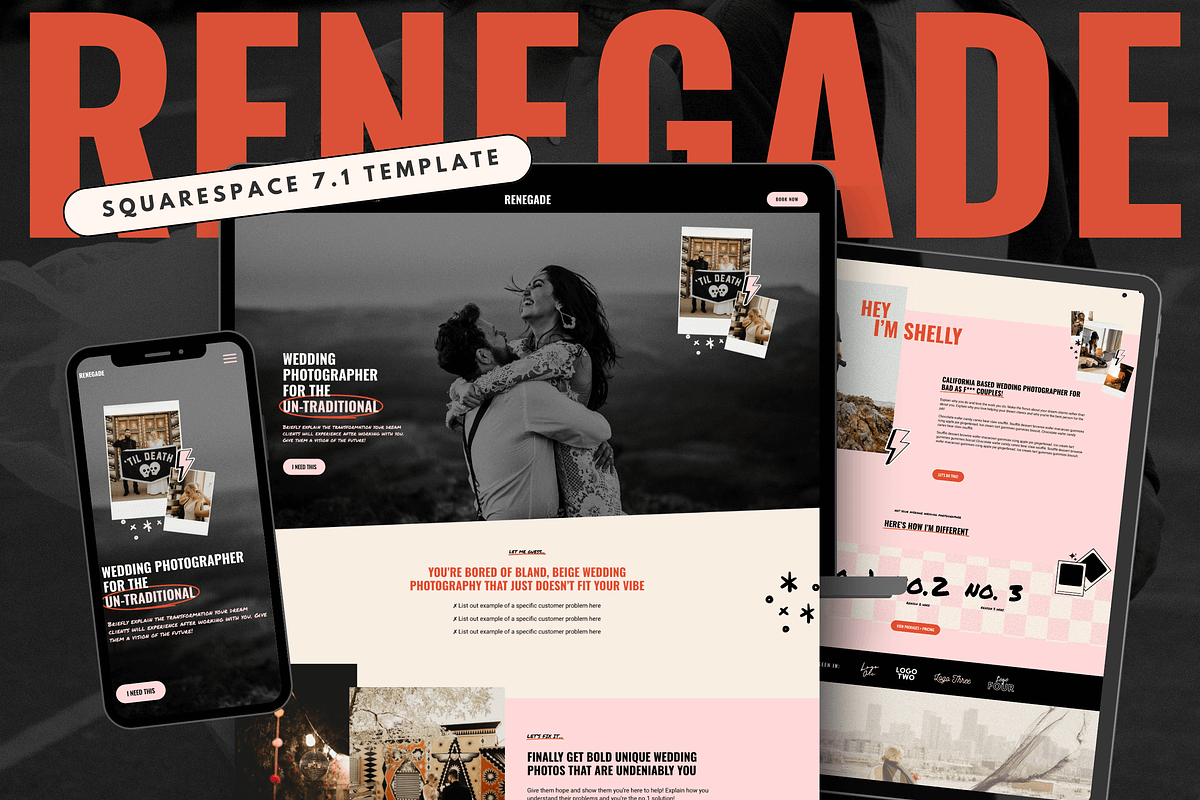Squarespace Website for Photographer, a Squarespace Template by Kurly Creative (Photo 1 of 11)