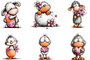 Whimsical Baby Easter Animals Clip, an Illustration by Designking (Thumbnail 5 of 5)