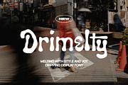 Drimelty - Melting Display Font, a Handwritten Font by Imoodev (Thumbnail 1 of 7)