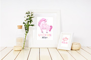 Watercolor Unicorn Design Set, a Decorative Illustration by LarysaZabrotskaya (Thumbnail 7 of 10)