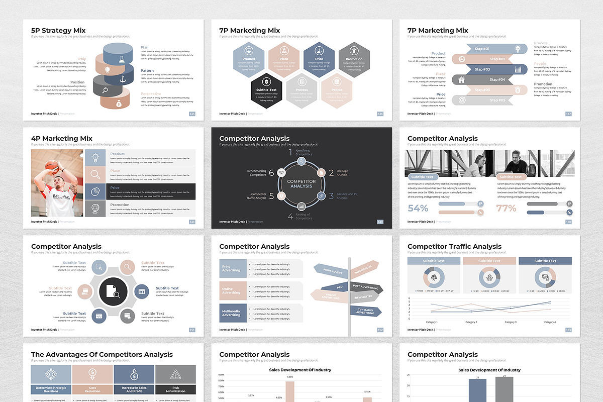 Investor Pitch Deck Keynote Template, a Presentation Template by WhiteGraphic (Photo 7 of 11)