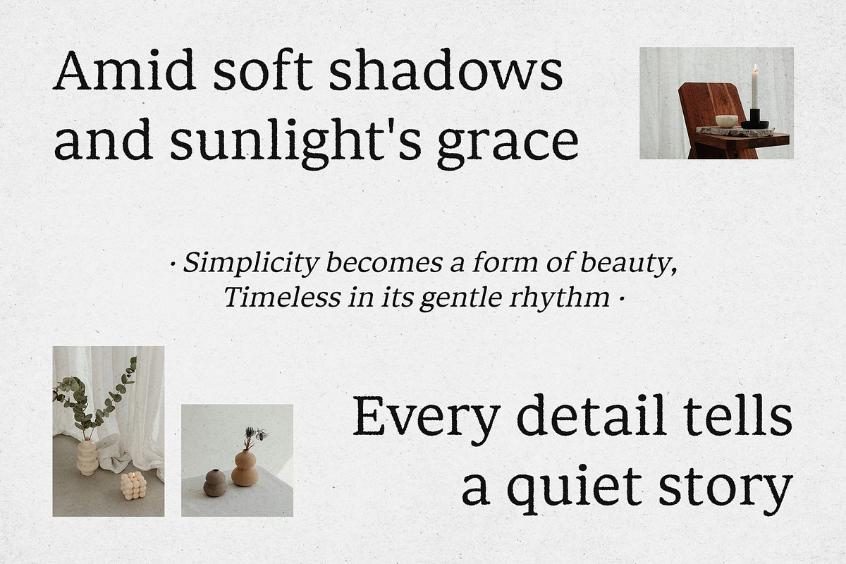 Matina Rounded Rough, a Serif Font by Craft Supply Co. (Photo 3 of 9)