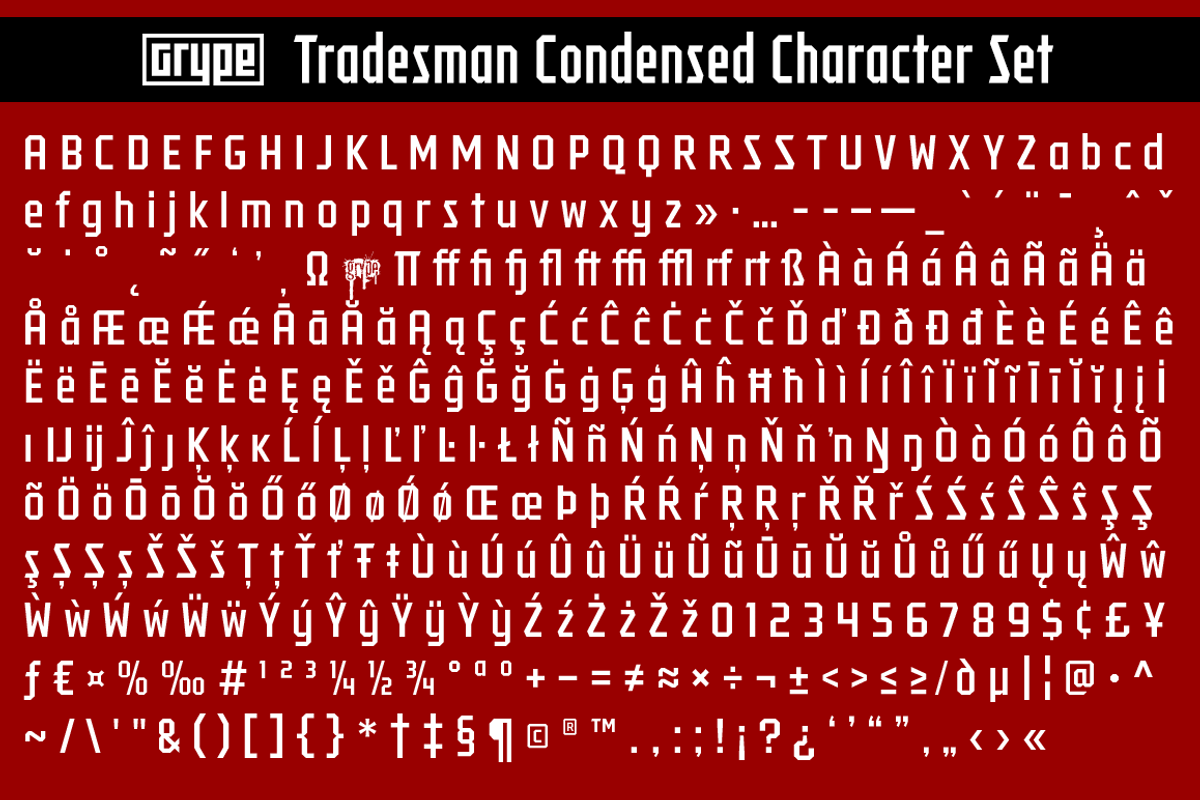 Tradesman Cond Family preview 3