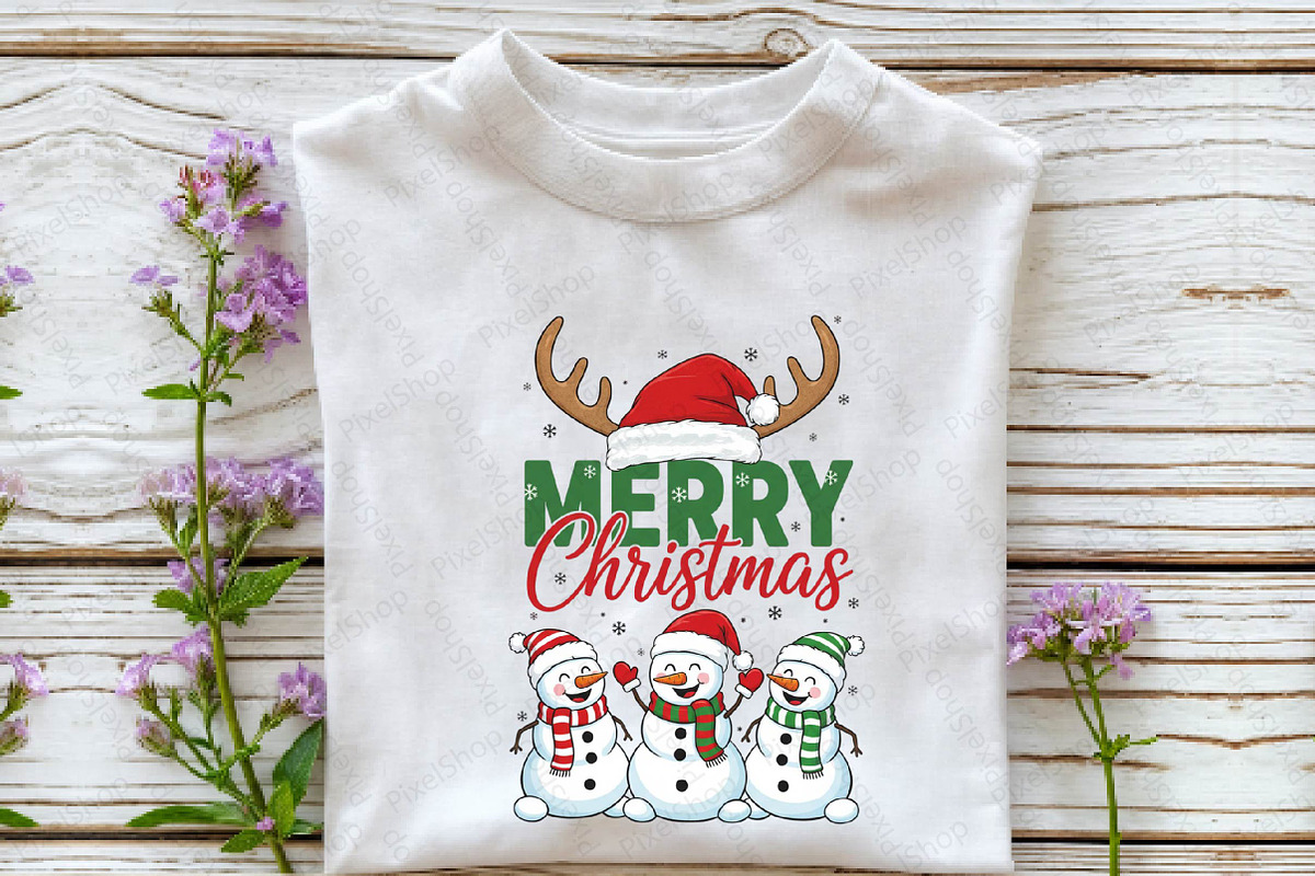 Merry Christmas Snowman Sublimation, an Illustration by DreamPrint404 (Photo 4 of 7)