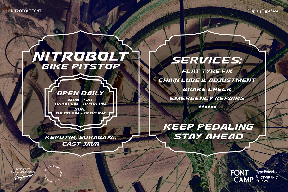Nitrobolt Font, a Serif Font by Fontcamp Type Foundry (Photo 12 of 14)