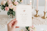 Romantic Rose Elegant Wedding Invite, an Invitation Template by by creative paper (Thumbnail 5 of 6)