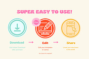 Bold Retro Branding Starter Kit, a Branding & Logo Template by Hell Yeah Designs (Thumbnail 5 of 22)