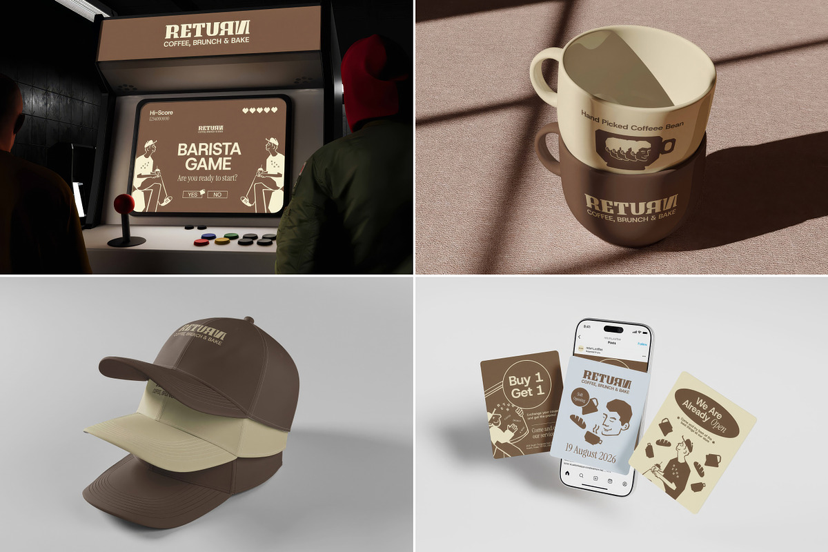 Coffee Shop Mockups, a Mockup by Vitora Mockup (Photo 4 of 15)